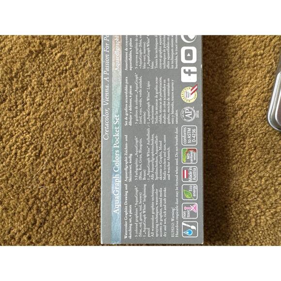 Cretacolor AquaGraph Colors Pocket Set – 6 Watercolor Graphite Pencils, New - Picture 2 of 4